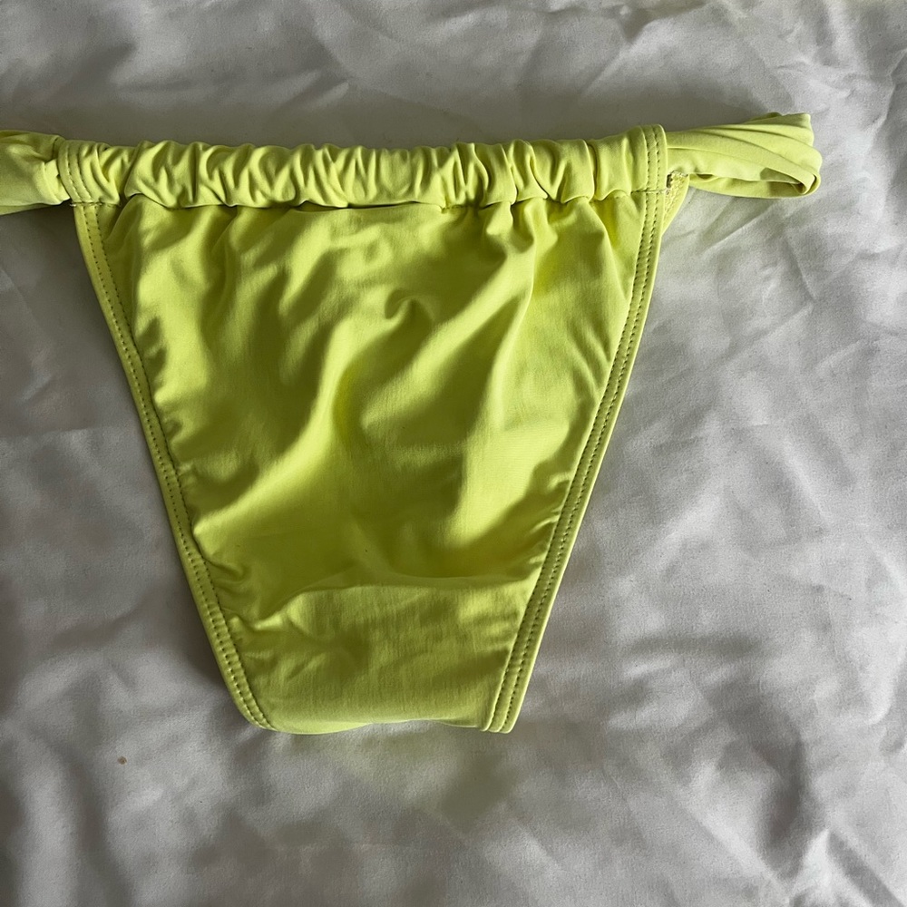 WORN ONCE Salero Swim Yellow Curtain Cheeky Bikini Bottom from Pacsun - Picture 7 of 8